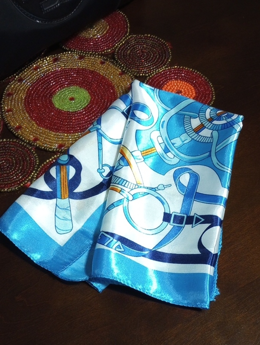 Fashion Scarf Blue Multi Color